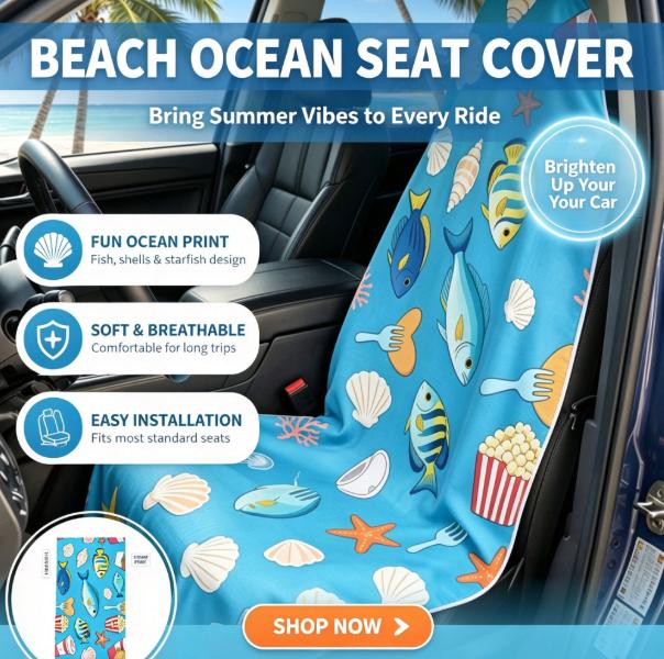 Outdoor Camping Mat - Пляжное полотенце-накидка на сиденье автомобиля 2-в-1: