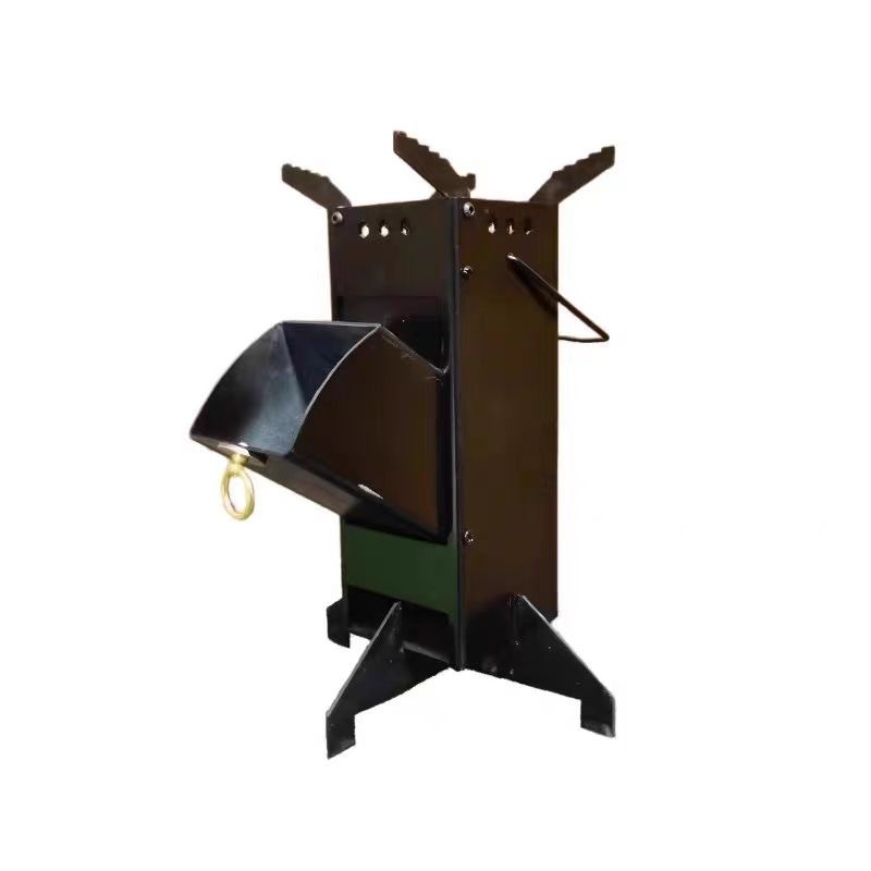 Outdoor Camping Wood Burning Stove - Портативная походная печь-ракета, топка из толстой