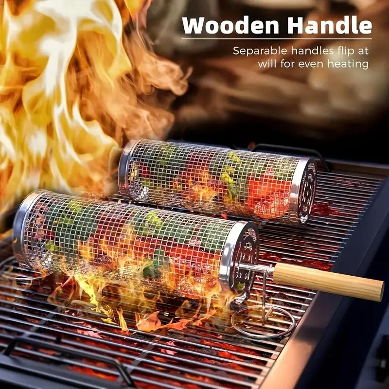 Outdoor Camping Cooking Set - Корзина для гриля из нержавеющей стали,