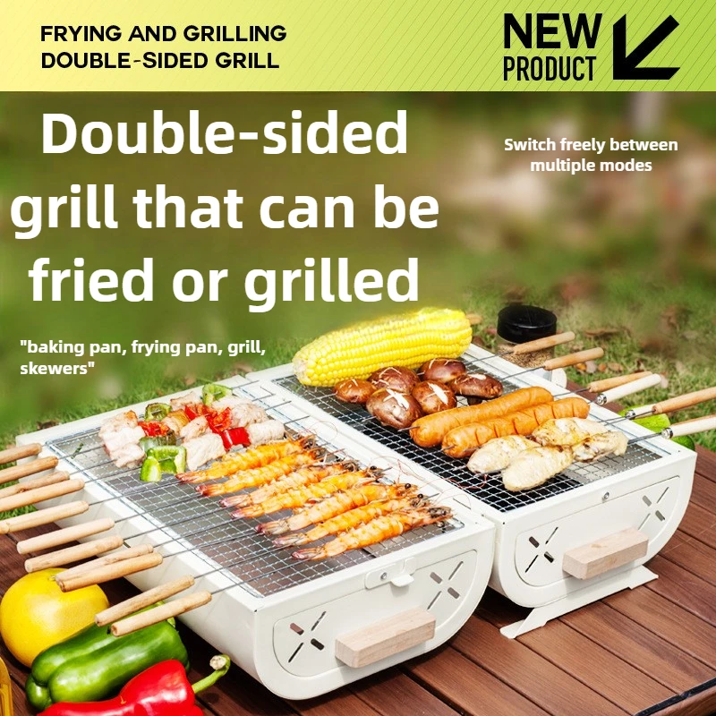 Outdoor Camping Cooking Set - Портативный гриль-барбекю для дома и улицы,