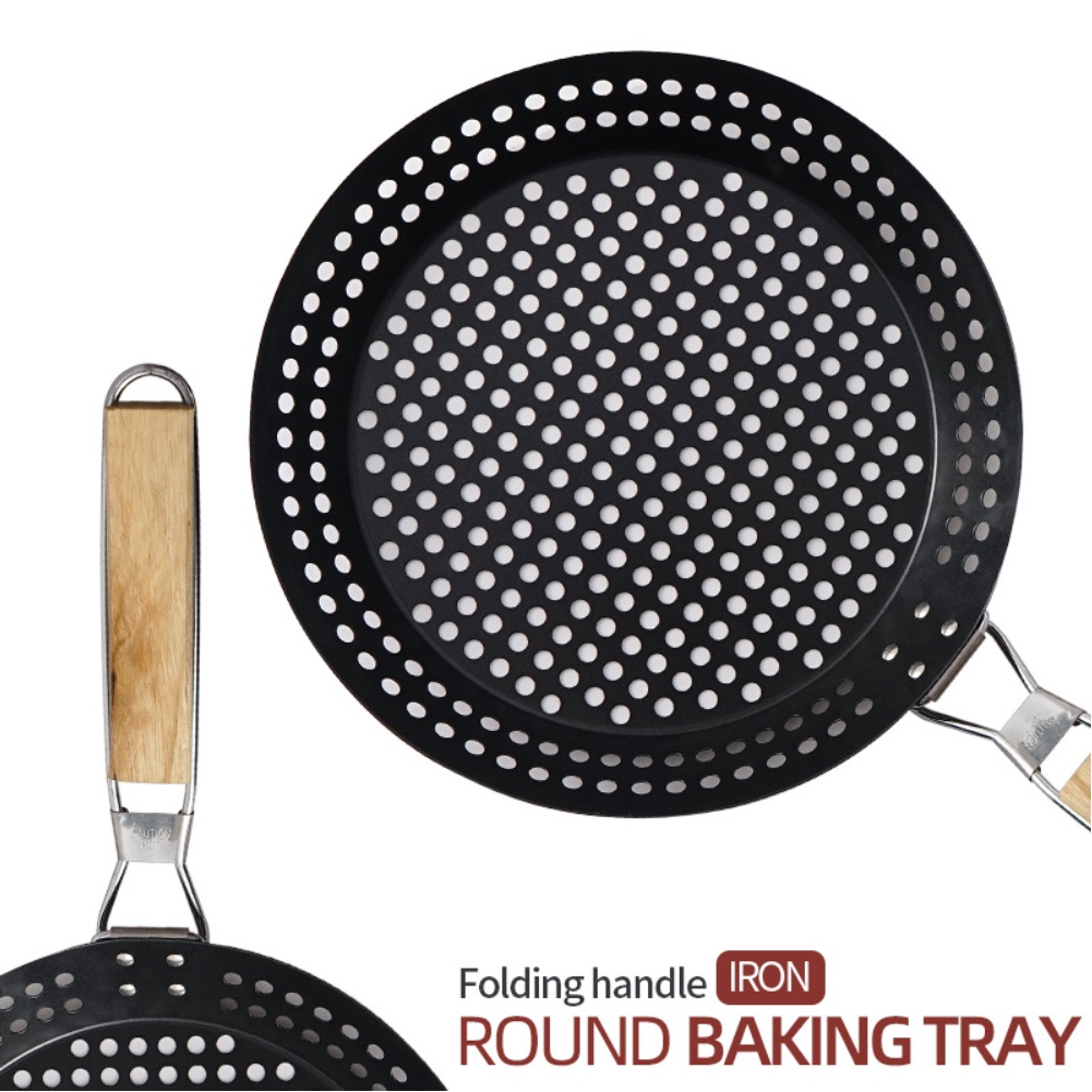 Outdoor Camping Griddle - Складной гриль-табак для барбекю, портативная круглая