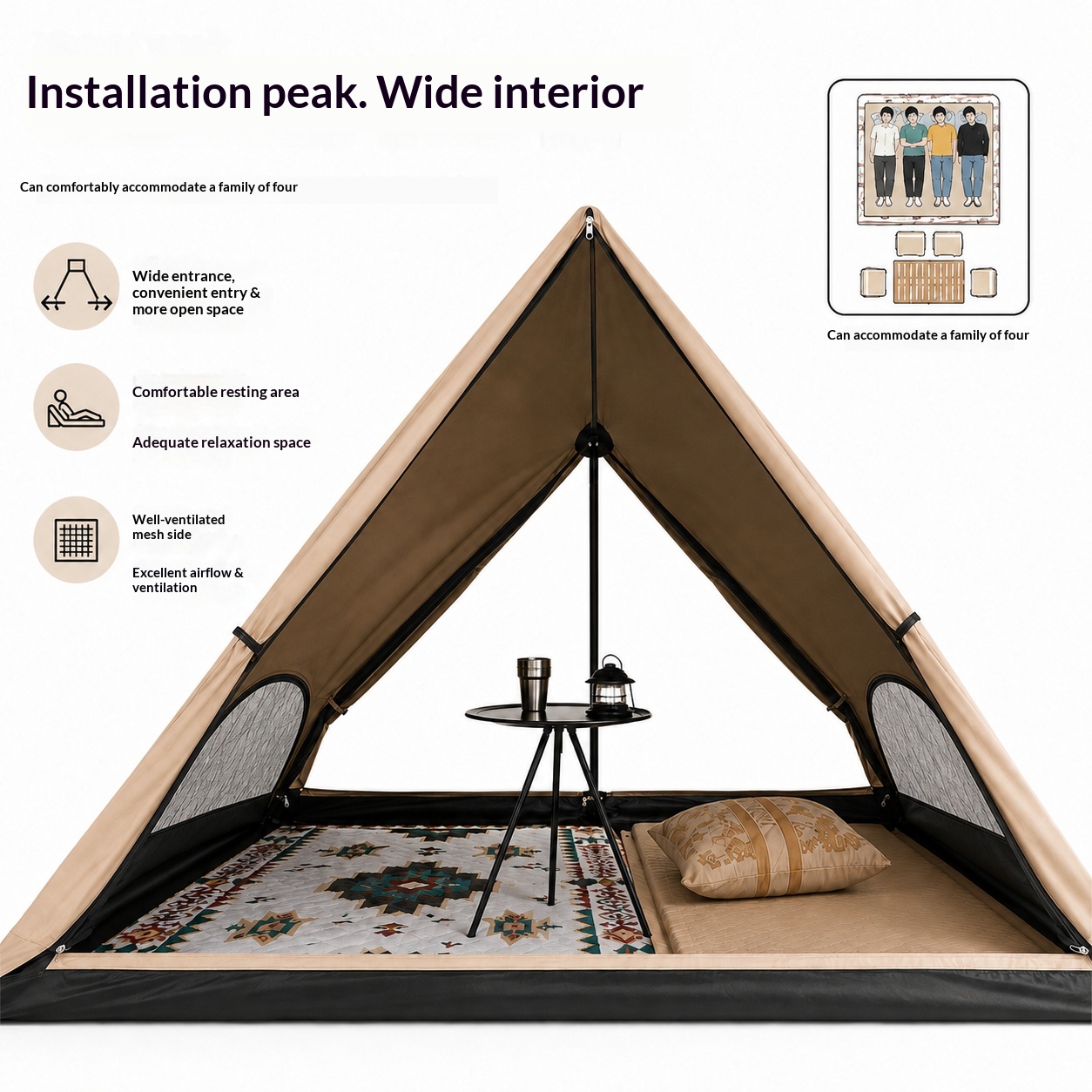 Автоматическая треугольная пал – обзор и цена Outdoor Camping Automatic Quick Opening Tent