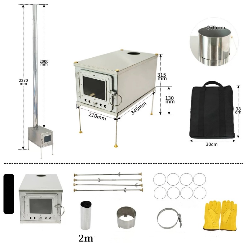 Складная легкая горелка для па – обзор и цена Outdoor Camping Wood Burning Stove