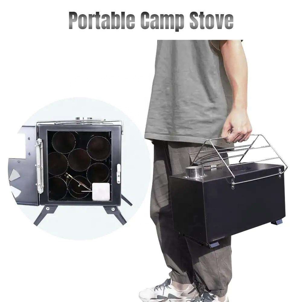 Портативная уличная печь для п – обзор и цена Outdoor Camping Wood Burning Stove