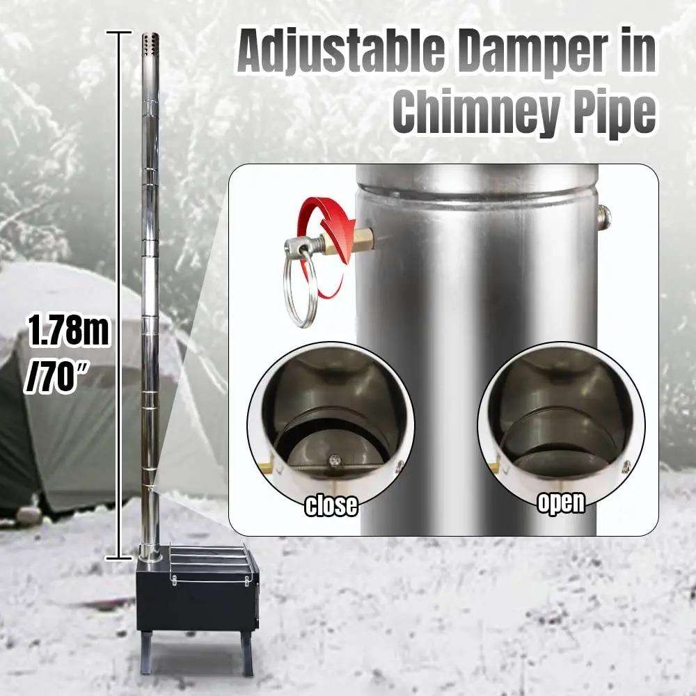 Портативная уличная печь для п – обзор и цена Outdoor Camping Wood Burning Stove