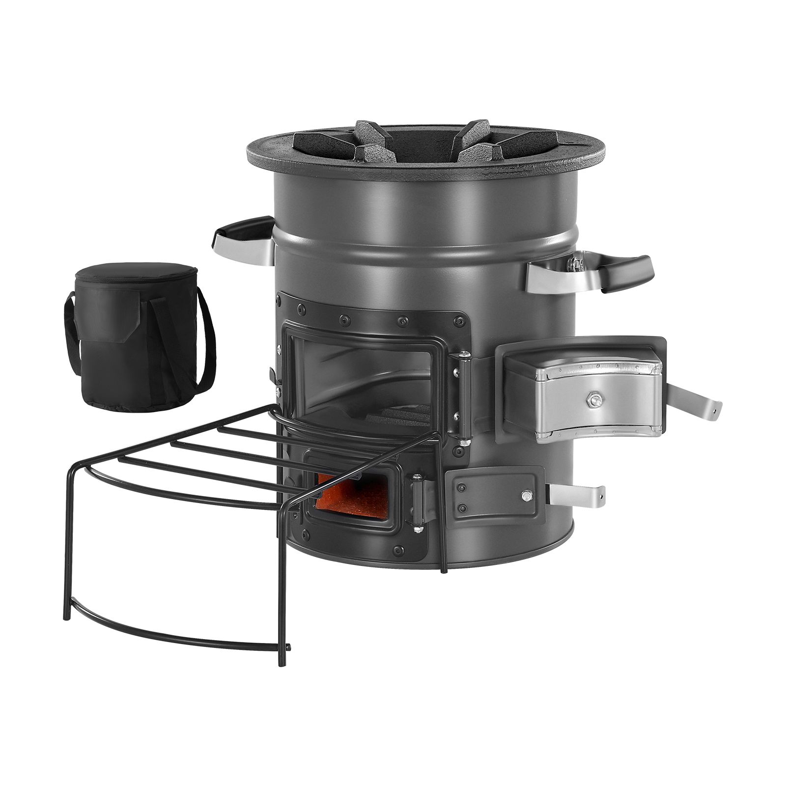 Походная ракетная печь, портат – обзор и цена Outdoor Camping Wood Burning Stove
