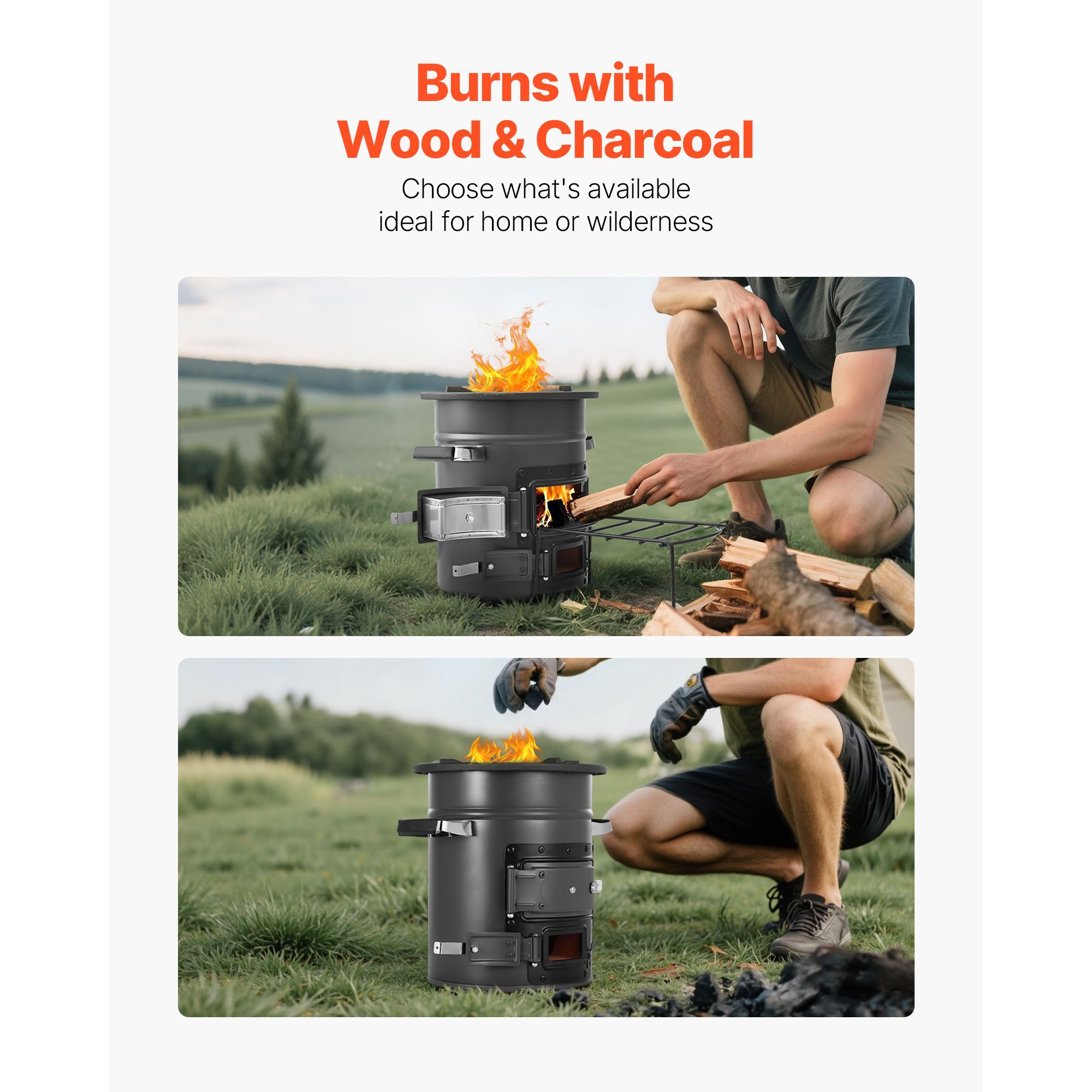 Походная ракетная печь, портат – обзор и цена Outdoor Camping Wood Burning Stove