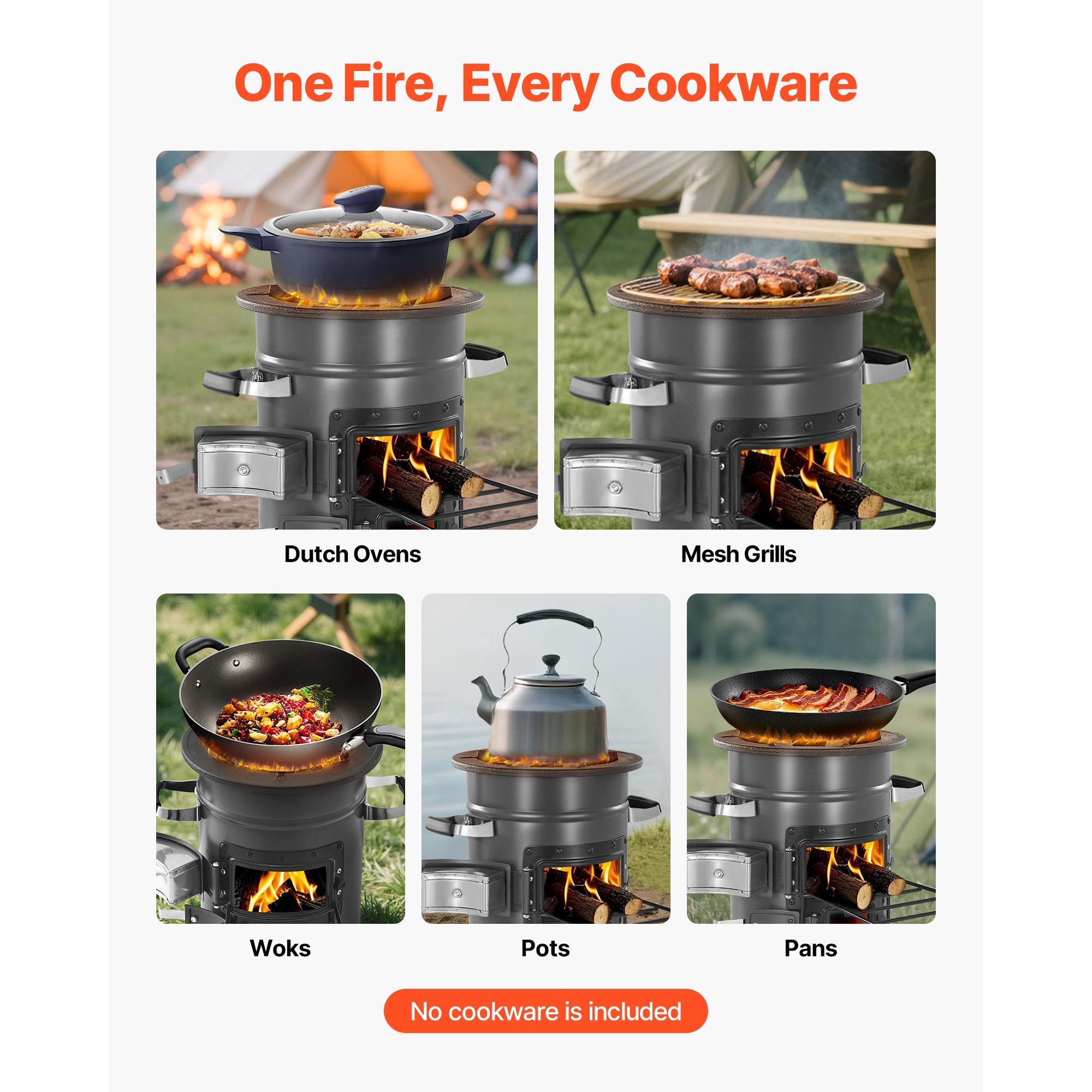 Походная ракетная печь, портат – обзор и цена Outdoor Camping Wood Burning Stove