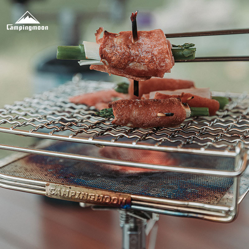 CAMPINGMOON Складная решетка д – обзор и цена Outdoor Camping Cooking Set