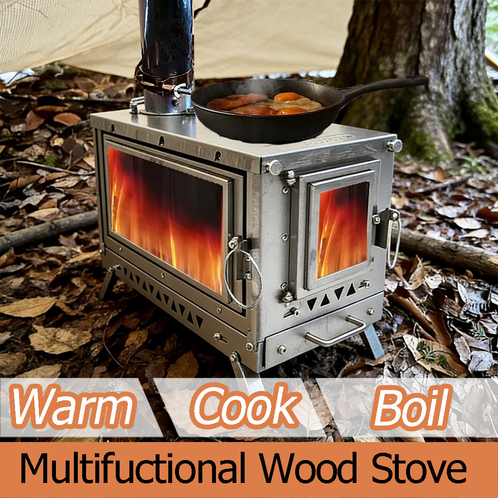 Палаточная печь DANCHEL T3 Tit – обзор и цена Outdoor Camping Wood Burning Stove