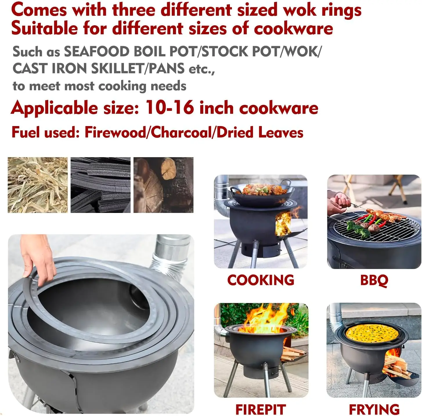 Многофункциональная дровяная п – обзор и цена Outdoor Camping Wood Burning Stove