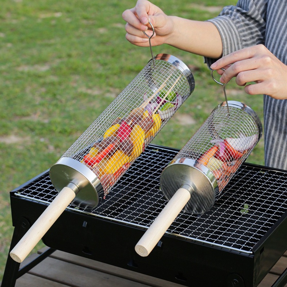 Корзина для гриля из нержавеющ – обзор и цена Outdoor Camping Cooking Set