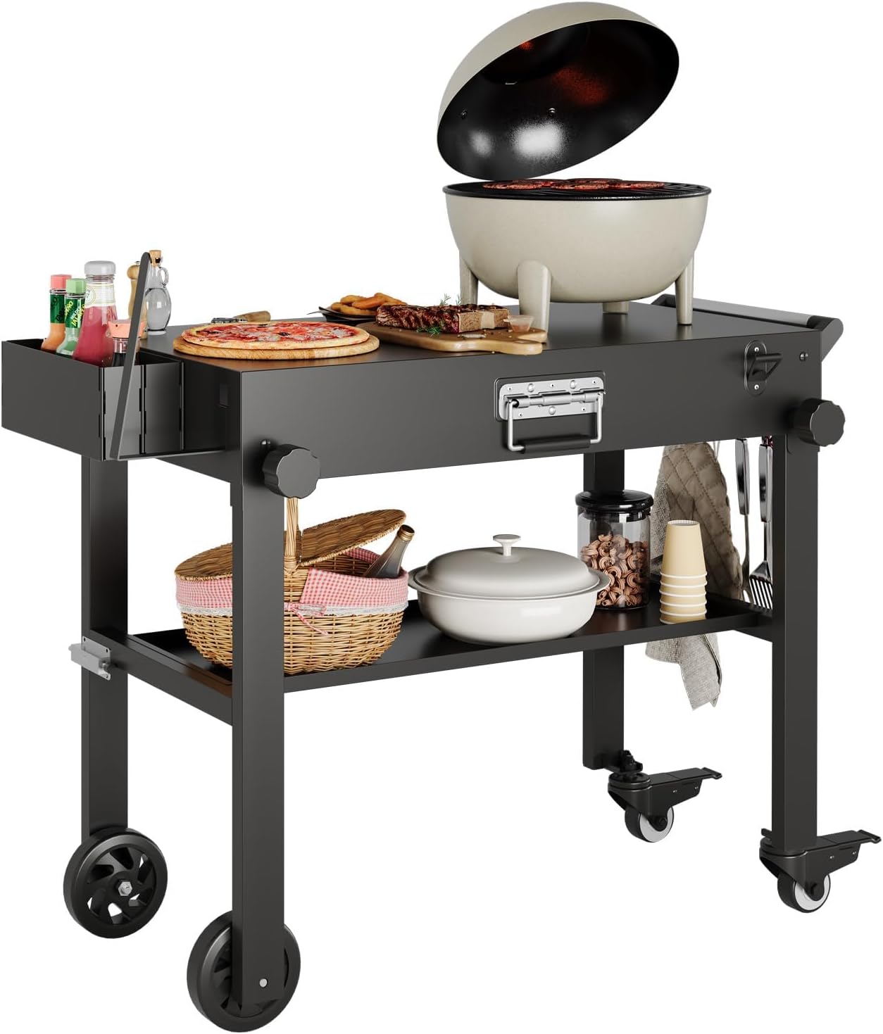 Портативная тележка для гриля  – обзор и цена Outdoor Camping Griddle