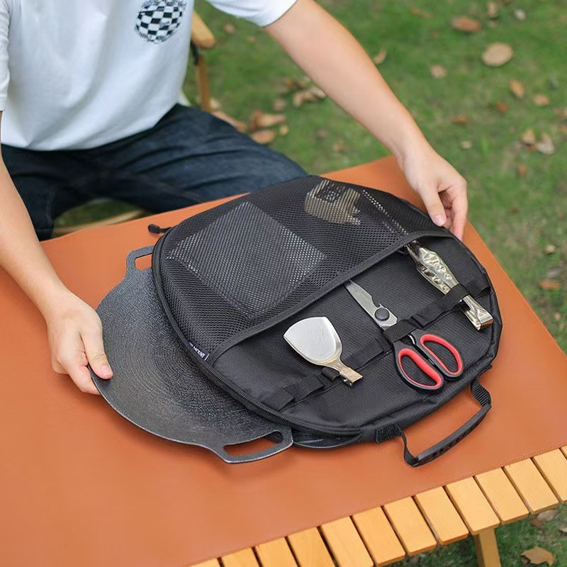 Новая большая утолщенная сумка – обзор и цена Outdoor Camping Griddle