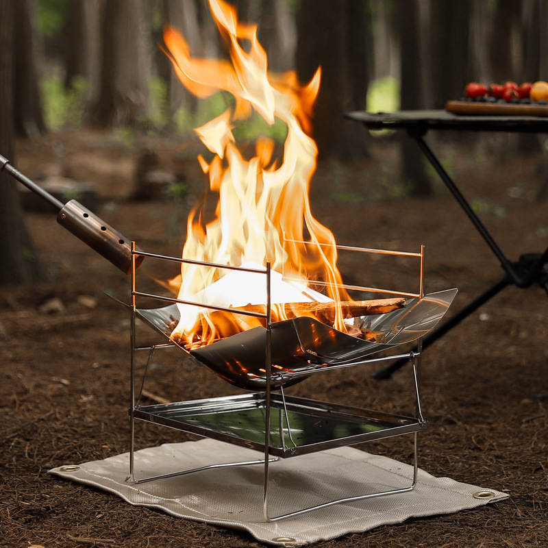 Дровяная походная печь, портат – обзор и цена Outdoor Camping Wood Burning Stove